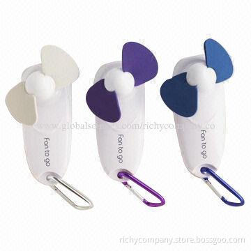 Torch fan with carabiner